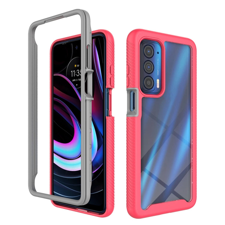 For Motorola Edge 2021 Starry Sky Solid Color Series Shockproof PC + TPU Protective Case