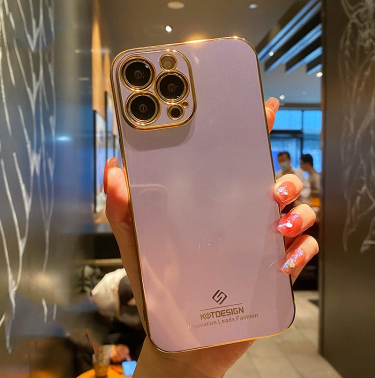 For iPhone 13 mini Electroplating Metal Frame Precise Hole TPU Protective Case