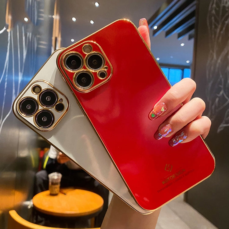 For iPhone 13 mini Electroplating Metal Frame Precise Hole TPU Protective Case