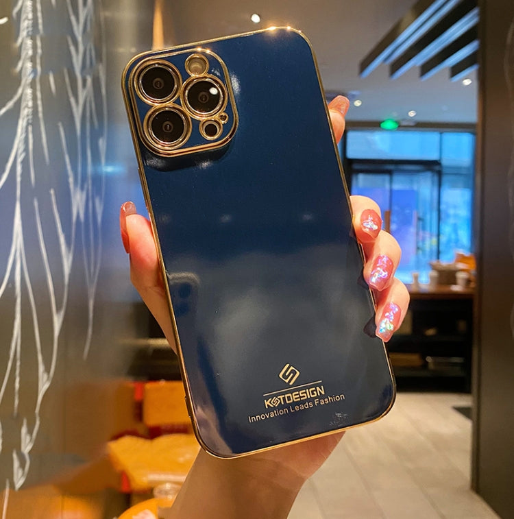 For iPhone 12 Pro Max Electroplating Metal Frame Precise Hole TPU Protective Case