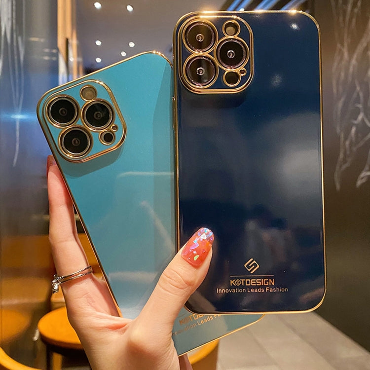 For iPhone 11 Electroplating Metal Frame Precise Hole TPU Protective Case