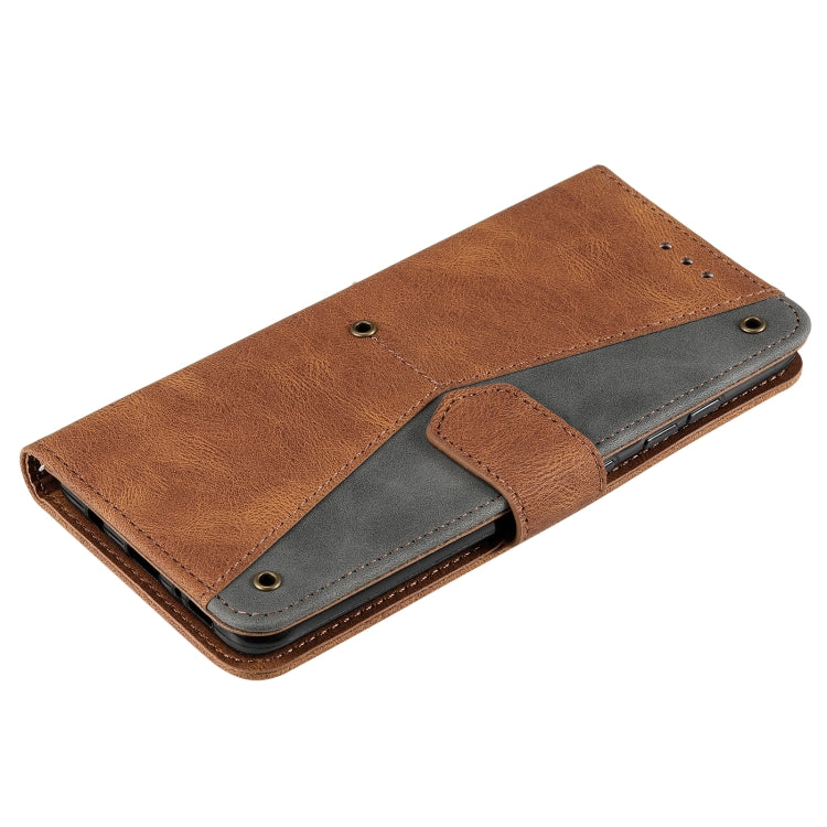 For Xiaomi Mi 11T Stitching Calf Texture Horizontal Flip Leather Case with Holder & Card Slots & Wallet
