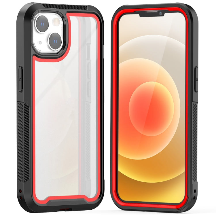 For iPhone 13 Colorful Border TPU + PC Full Coverage Protective Case