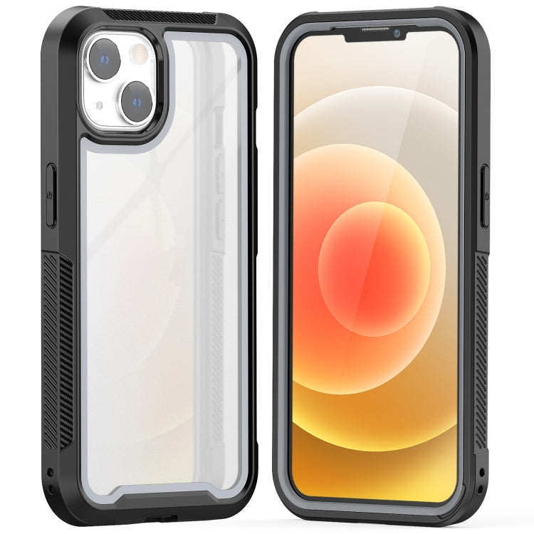 For iPhone 13 Colorful Border TPU + PC Full Coverage Protective Case