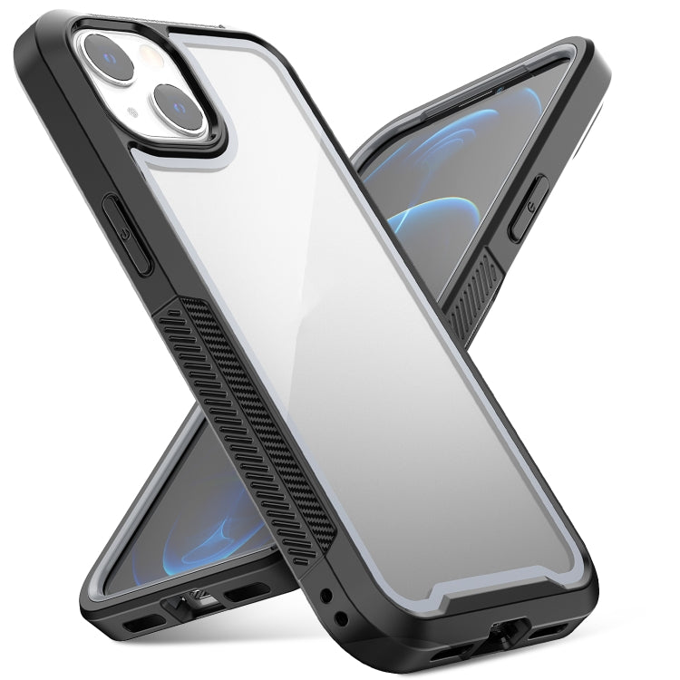 For iPhone 13 Colorful Border TPU + PC Full Coverage Protective Case