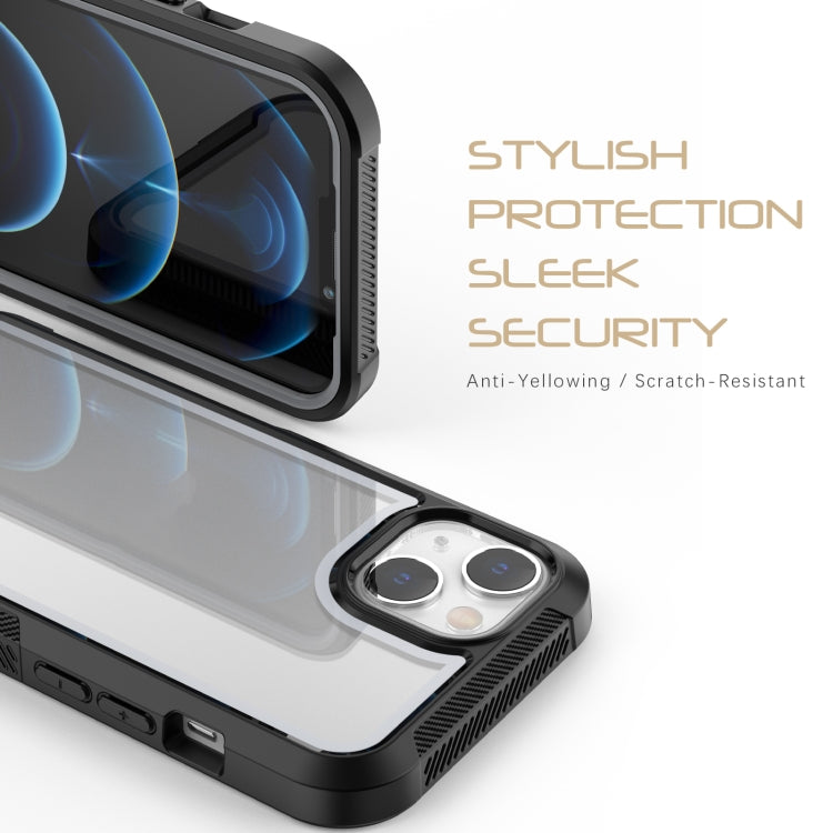 For iPhone 13 Colorful Border TPU + PC Full Coverage Protective Case