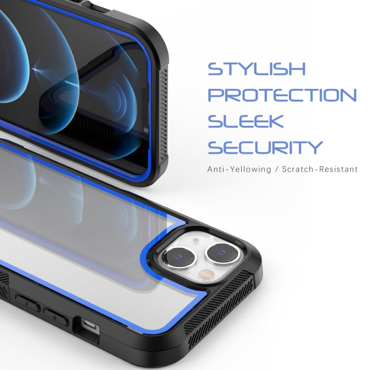 For iPhone 13 Colorful Border TPU + PC Full Coverage Protective Case