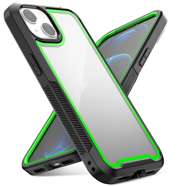 For iPhone 13 Colorful Border TPU + PC Full Coverage Protective Case