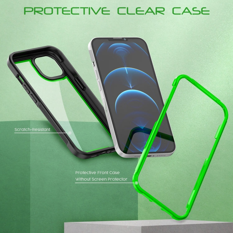 For iPhone 13 Colorful Border TPU + PC Full Coverage Protective Case