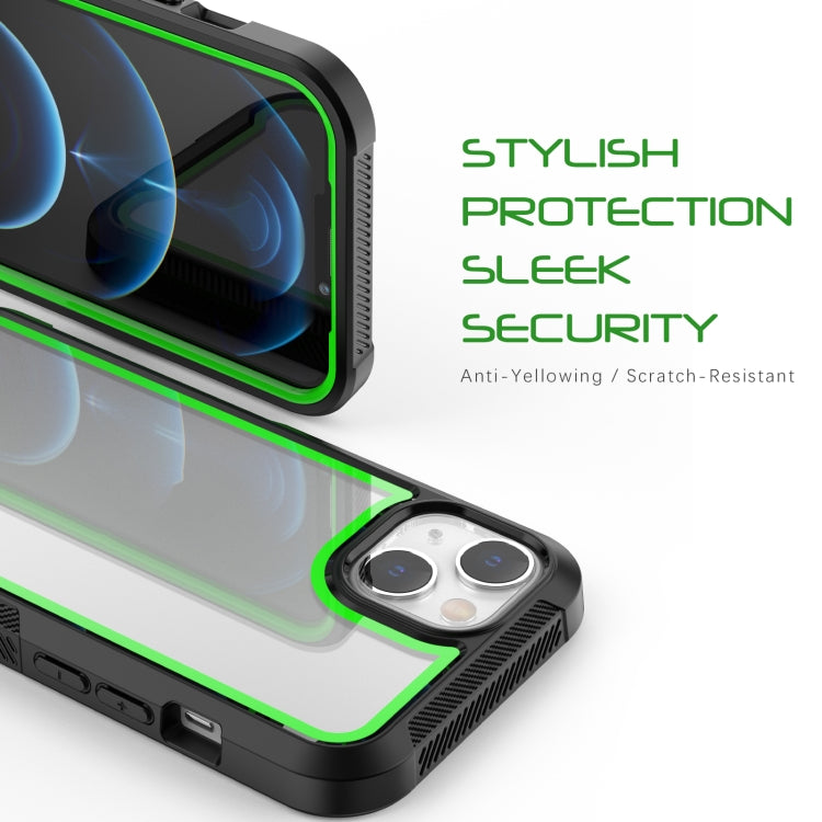 For iPhone 13 Colorful Border TPU + PC Full Coverage Protective Case