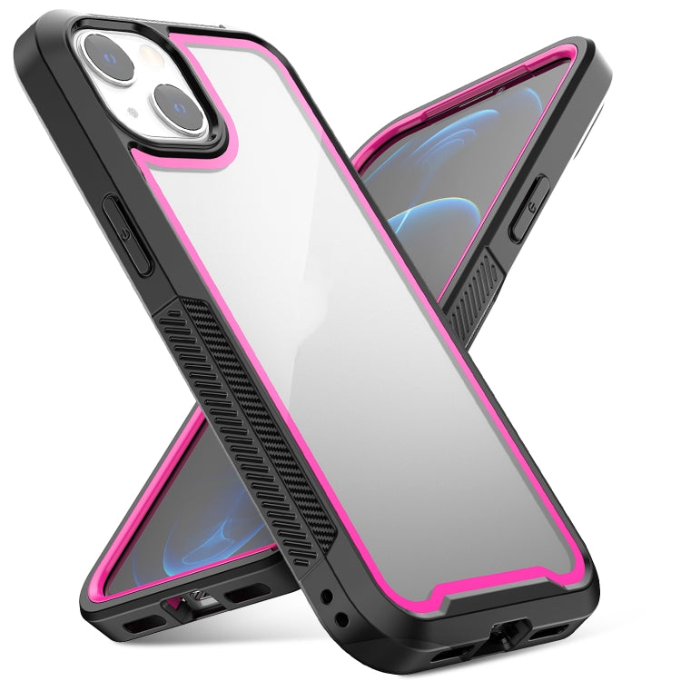 For iPhone 13 Colorful Border TPU + PC Full Coverage Protective Case