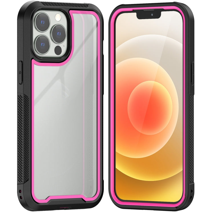 For iPhone 13 Pro Colorful Border TPU + PC Full Coverage Protective Case