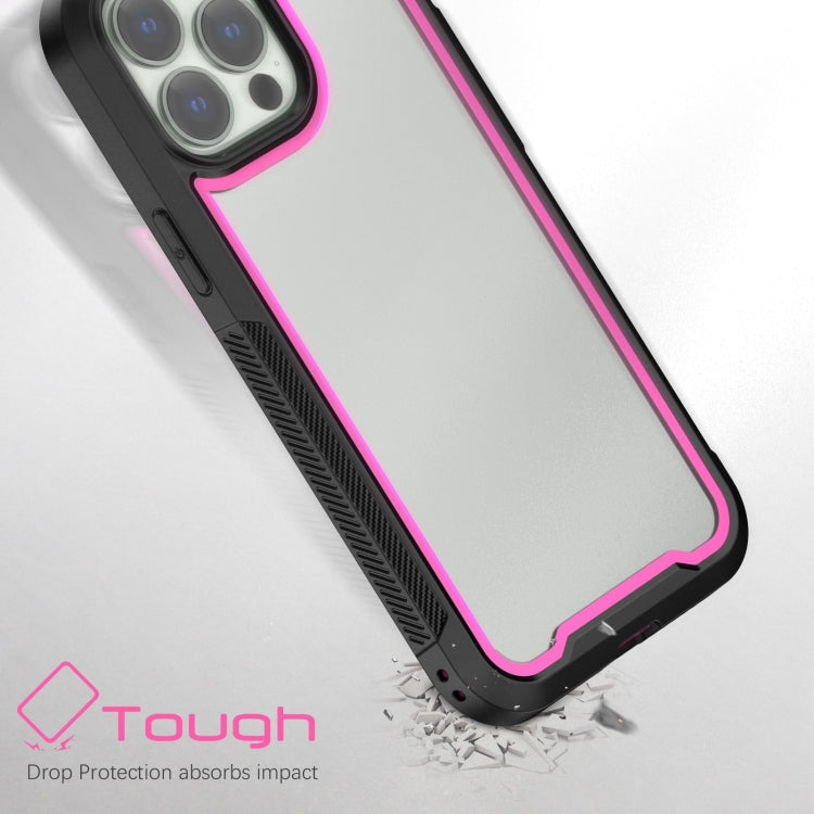 For iPhone 13 Pro Colorful Border TPU + PC Full Coverage Protective Case