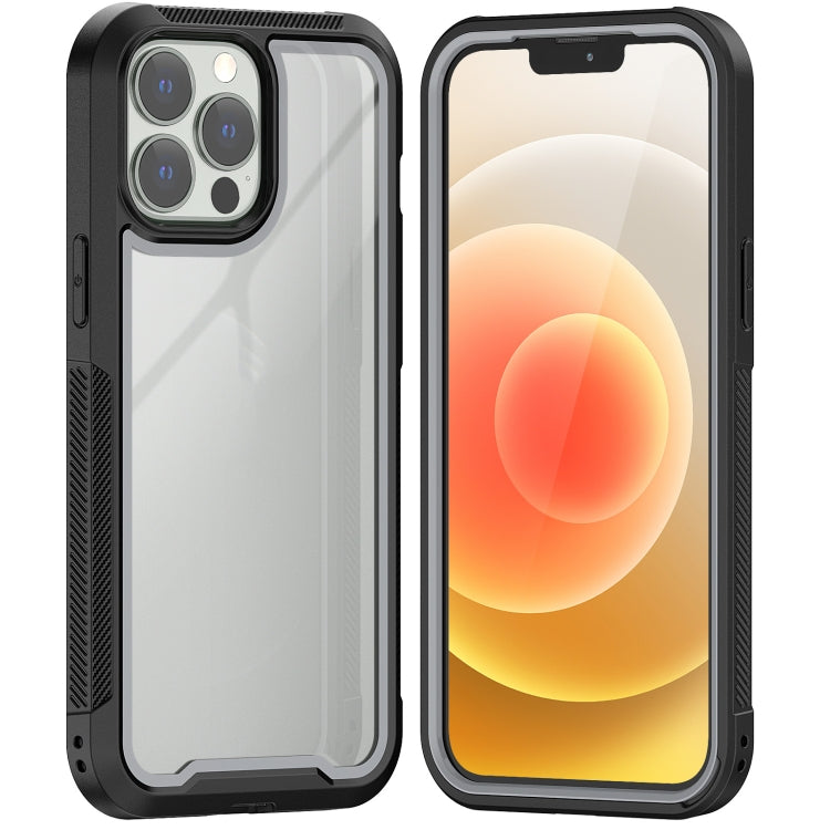 For iPhone 13 Pro Max Colorful Border TPU + PC Full Coverage Protective Case