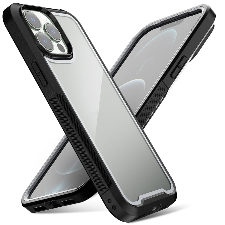 For iPhone 13 Pro Max Colorful Border TPU + PC Full Coverage Protective Case