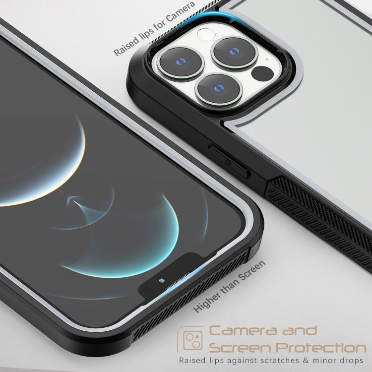 For iPhone 13 Pro Max Colorful Border TPU + PC Full Coverage Protective Case