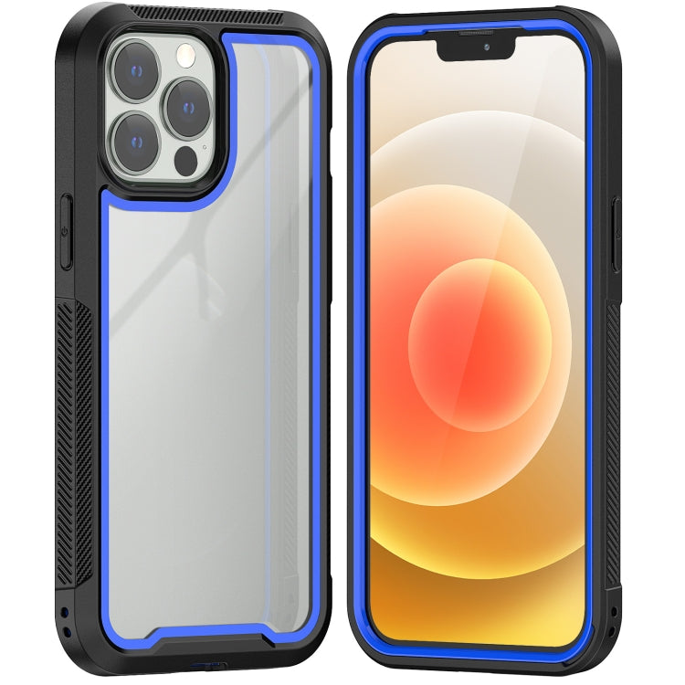 For iPhone 13 Pro Max Colorful Border TPU + PC Full Coverage Protective Case