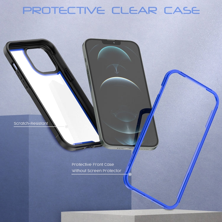 For iPhone 13 Pro Max Colorful Border TPU + PC Full Coverage Protective Case