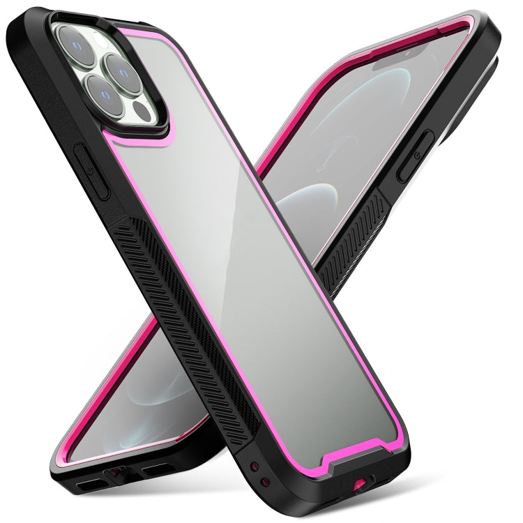 For iPhone 13 Pro Max Colorful Border TPU + PC Full Coverage Protective Case