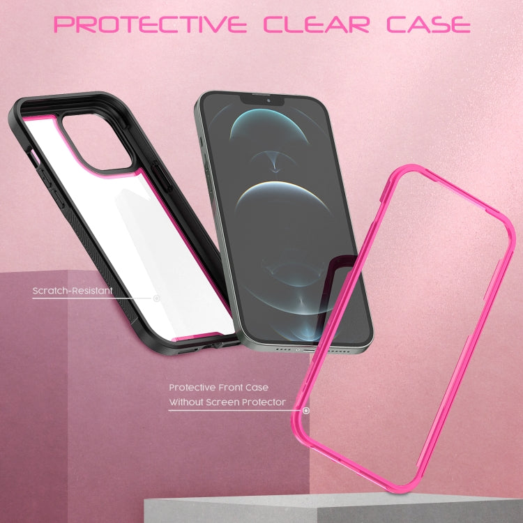 For iPhone 13 Pro Max Colorful Border TPU + PC Full Coverage Protective Case