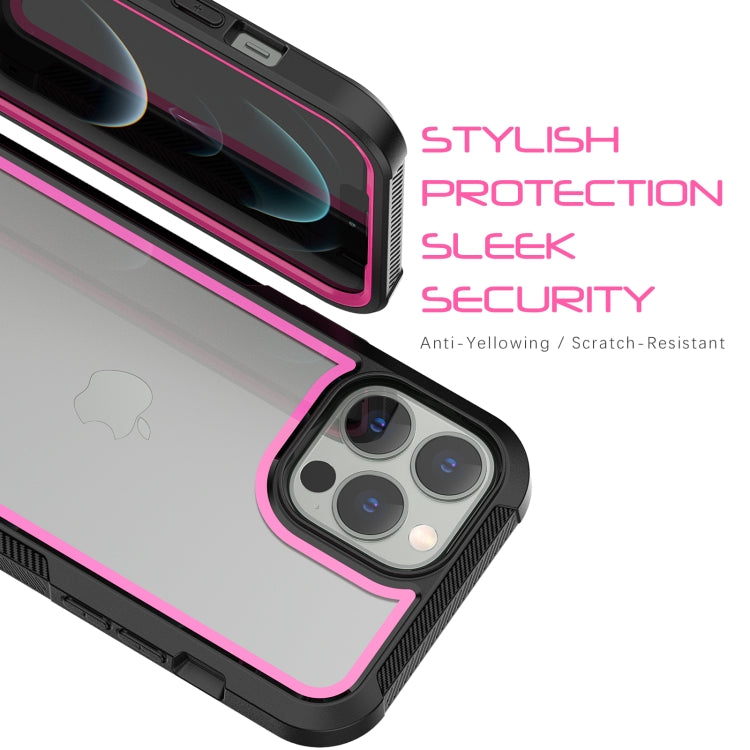 For iPhone 13 Pro Max Colorful Border TPU + PC Full Coverage Protective Case