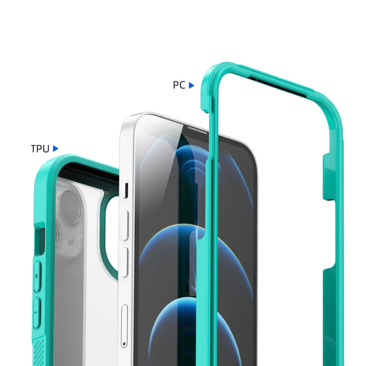 For iPhone 13 2 In 1 TPU + PC Full Coverage Protective Case
