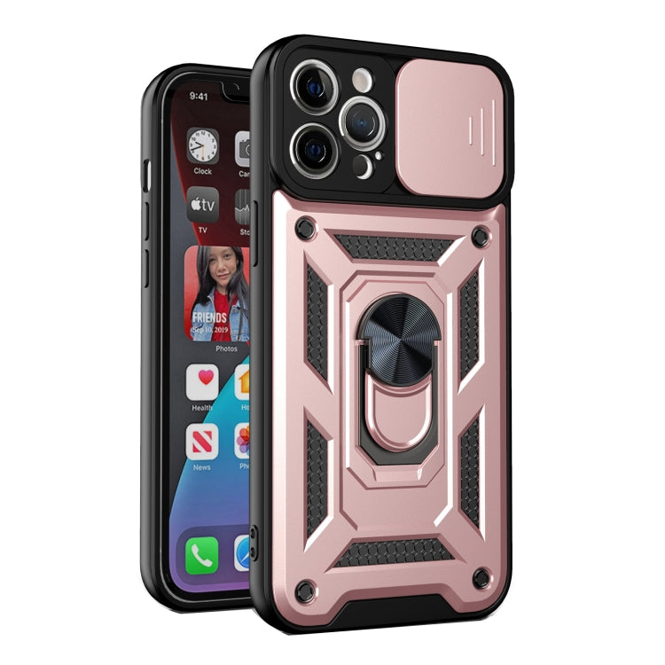 For iPhone 13 mini Sliding Camera Cover Design Precise Hole TPU+PC Protective Case