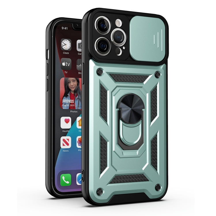For iPhone 13 mini Sliding Camera Cover Design Precise Hole TPU+PC Protective Case