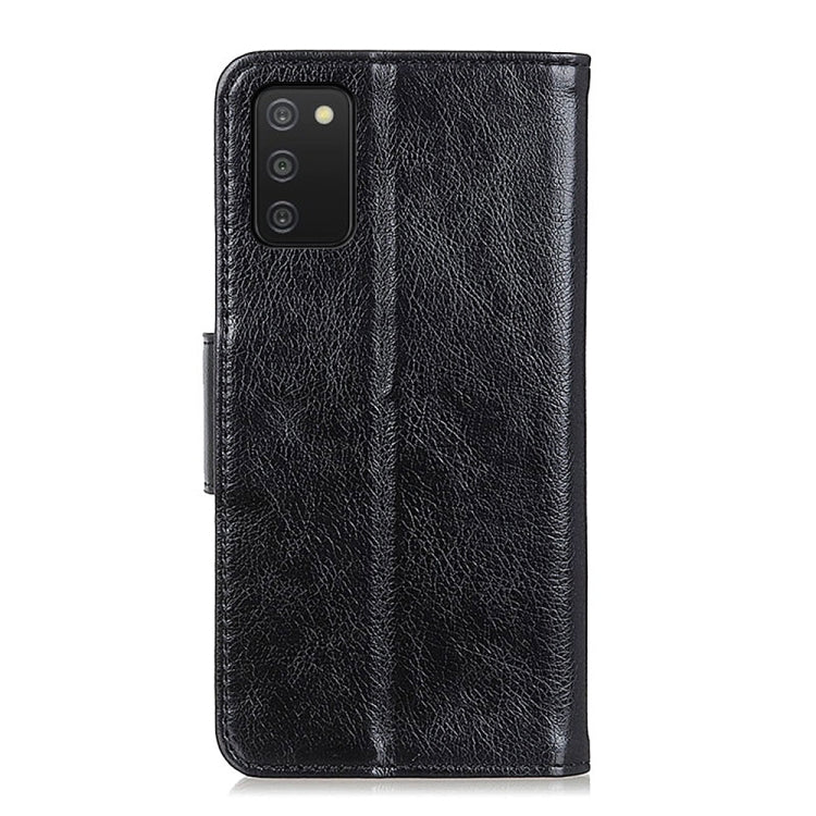 For Samsung Galaxy A03s 164mm Nappa Texture Horizontal Flip Leather Case with Holder & Card Slots & Wallet