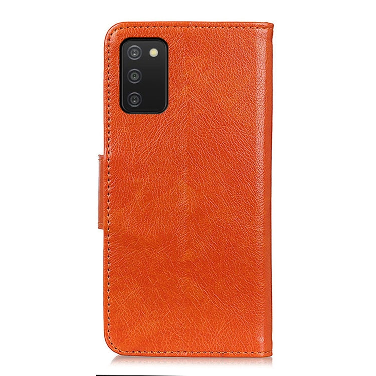 For Samsung Galaxy A03s 164mm Nappa Texture Horizontal Flip Leather Case with Holder & Card Slots & Wallet