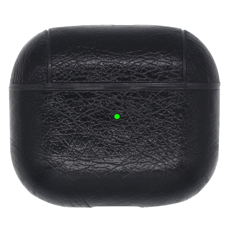 Classic Stick Leather Earphone Protective Case with Hook for AirPods 3