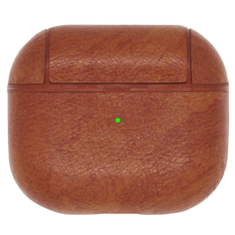 Classic Stick Leather Earphone Protective Case with Hook for AirPods 3