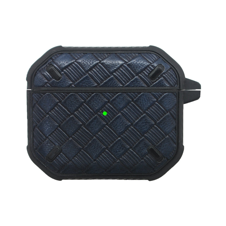 Armor Weave Texture Earphone Protective Case with Hook for AirPods 3