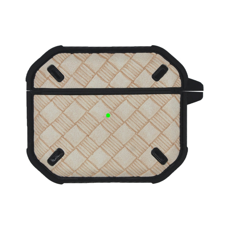 Armor Weave Texture Earphone Protective Case with Hook for AirPods 3