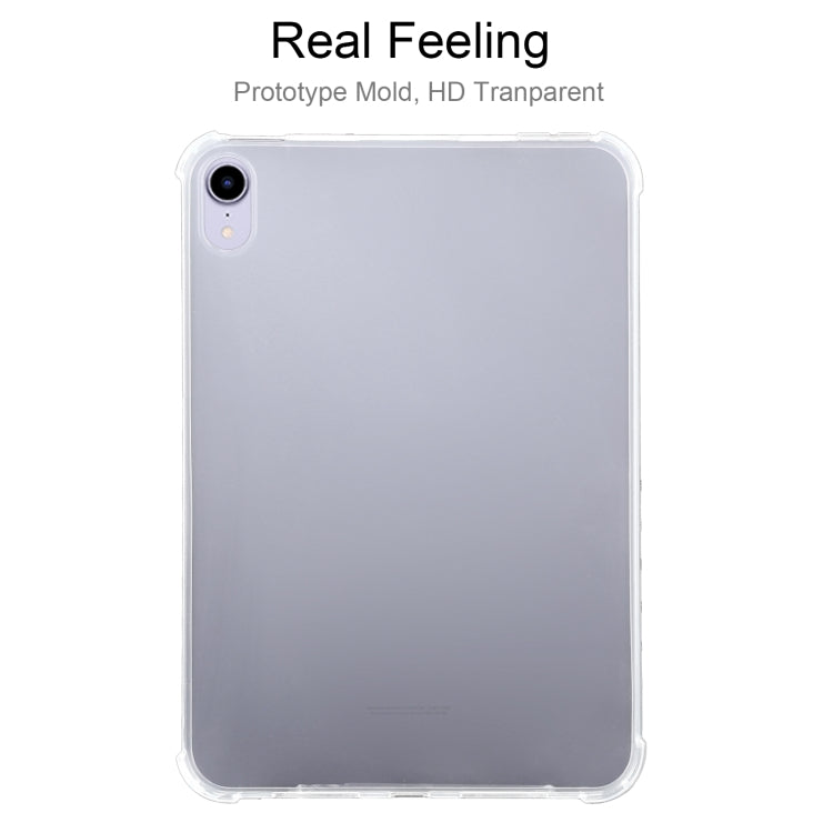 For iPad mini 6 3mm Four-corner Shockproof Transparent TPU Tablet Case