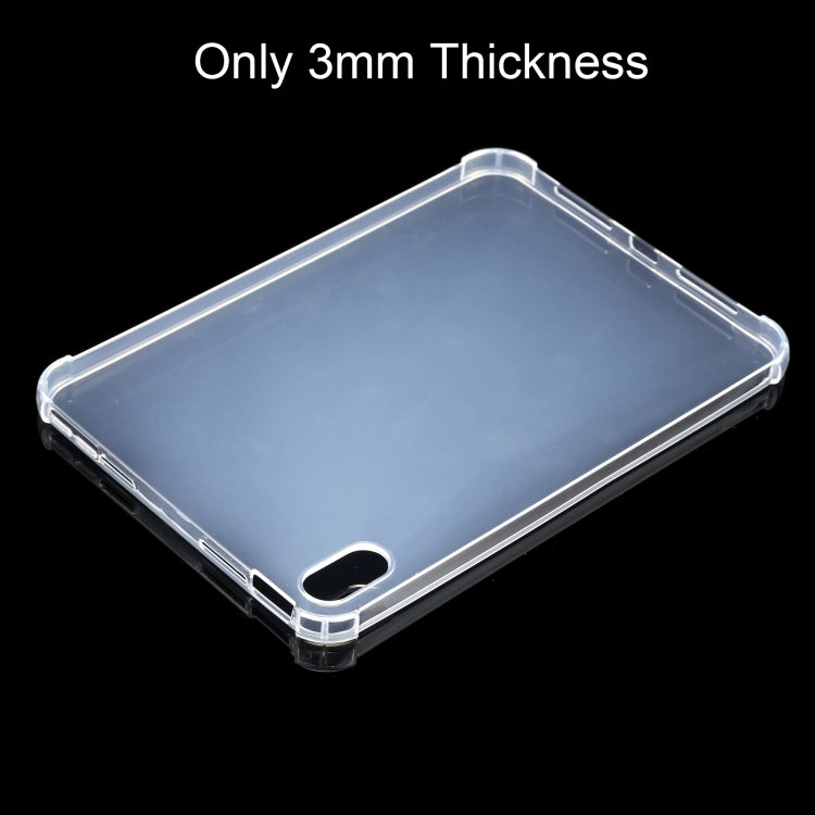 For iPad mini 6 3mm Four-corner Shockproof Transparent TPU Tablet Case