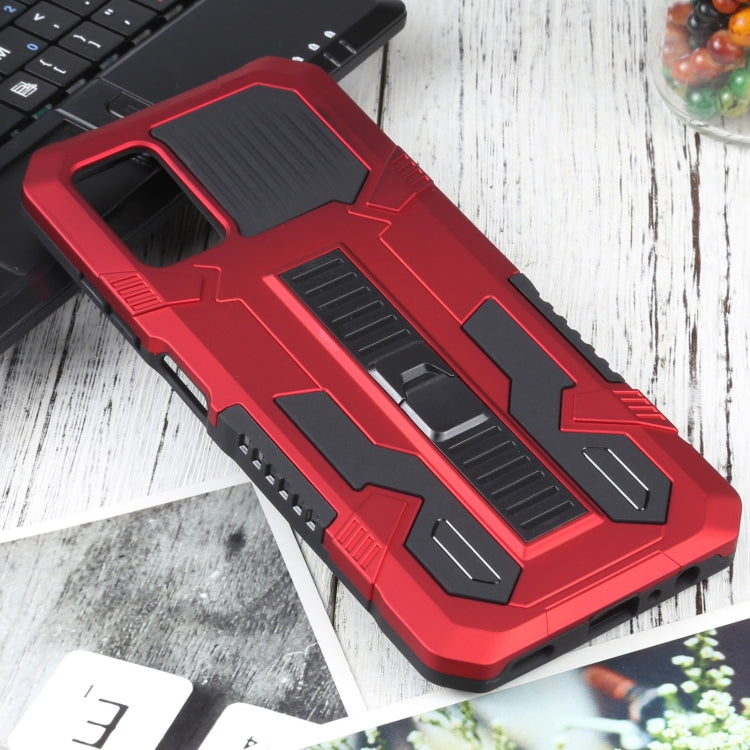 For Samsung Galaxy A03s 166mm Vanguard Warrior All Inclusive Double-color Shockproof TPU + PC Protective Case with Holder