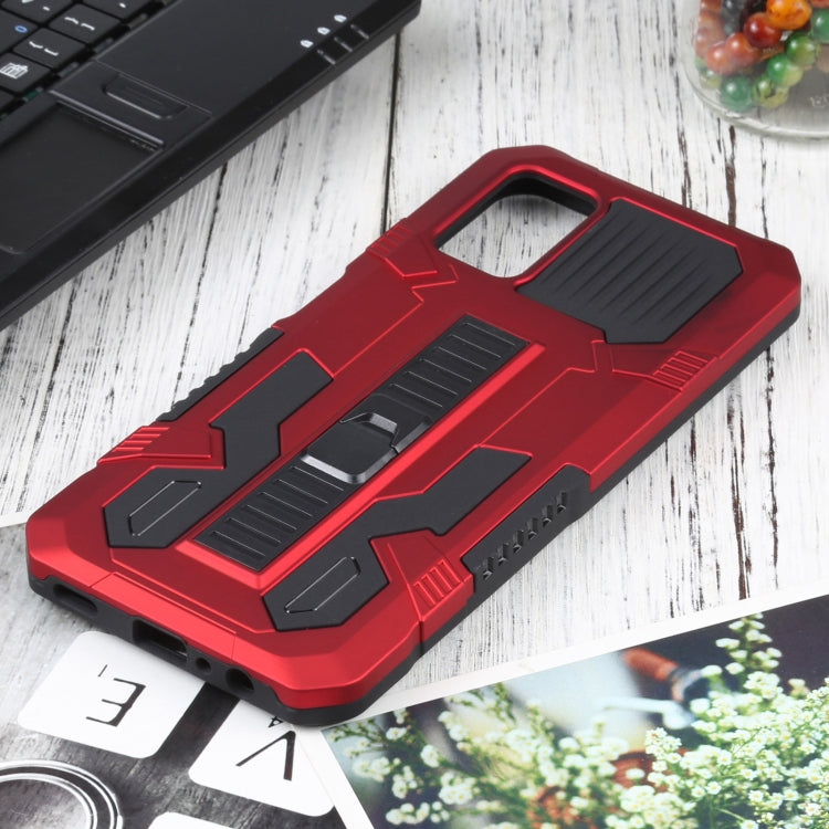 For Samsung Galaxy A03s 166mm Vanguard Warrior All Inclusive Double-color Shockproof TPU + PC Protective Case with Holder