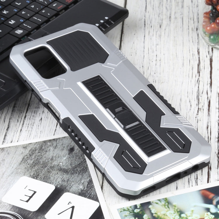 For Samsung Galaxy A03s 166mm Vanguard Warrior All Inclusive Double-color Shockproof TPU + PC Protective Case with Holder