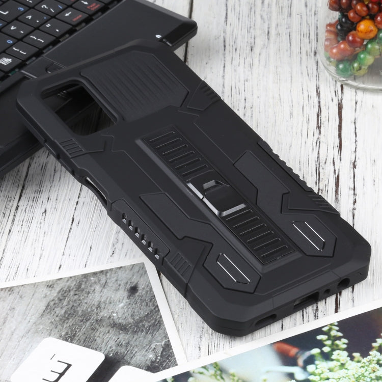 For Samsung Galaxy A03s 166mm Vanguard Warrior All Inclusive Double-color Shockproof TPU + PC Protective Case with Holder