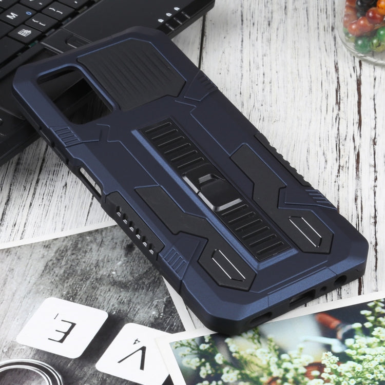 For Samsung Galaxy A03s 166mm Vanguard Warrior All Inclusive Double-color Shockproof TPU + PC Protective Case with Holder