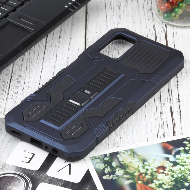For Samsung Galaxy A03s 166mm Vanguard Warrior All Inclusive Double-color Shockproof TPU + PC Protective Case with Holder