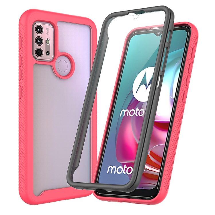 For Motorola Moto G30 Starry Sky Solid Color Series Shockproof PC + TPU Protective Case with PET Film