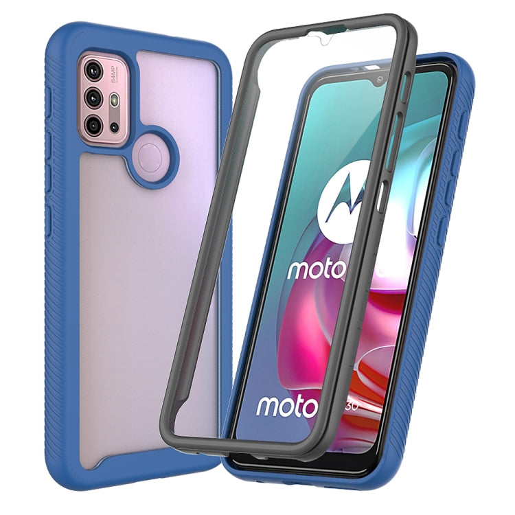 For Motorola Moto G30 Starry Sky Solid Color Series Shockproof PC + TPU Protective Case with PET Film