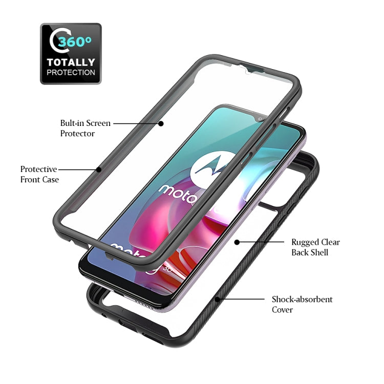 For Motorola Moto G30 Starry Sky Solid Color Series Shockproof PC + TPU Protective Case with PET Film