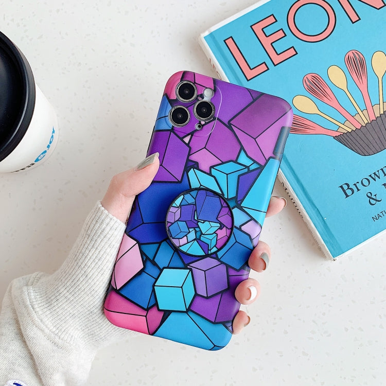 For iPhone 13 Bright Series Precision Hole Shockproof Protective Case with Holder