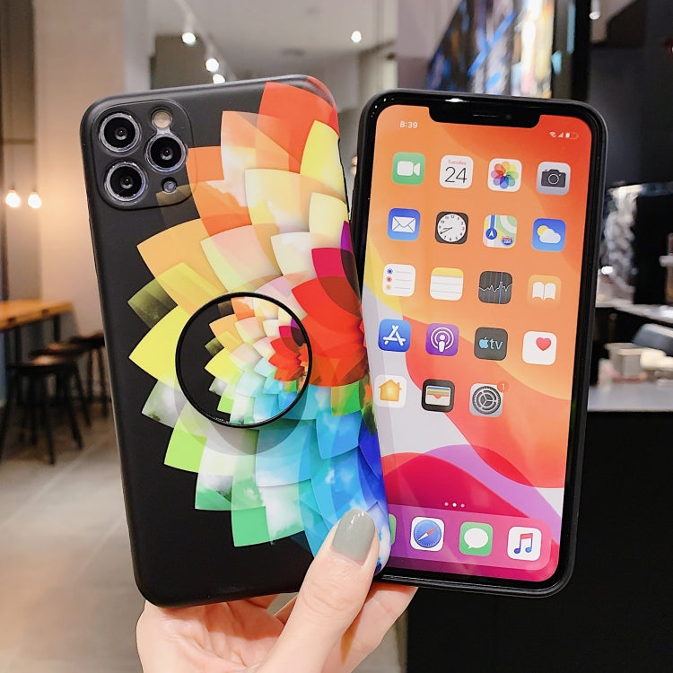 For iPhone 13 Bright Series Precision Hole Shockproof Protective Case with Holder