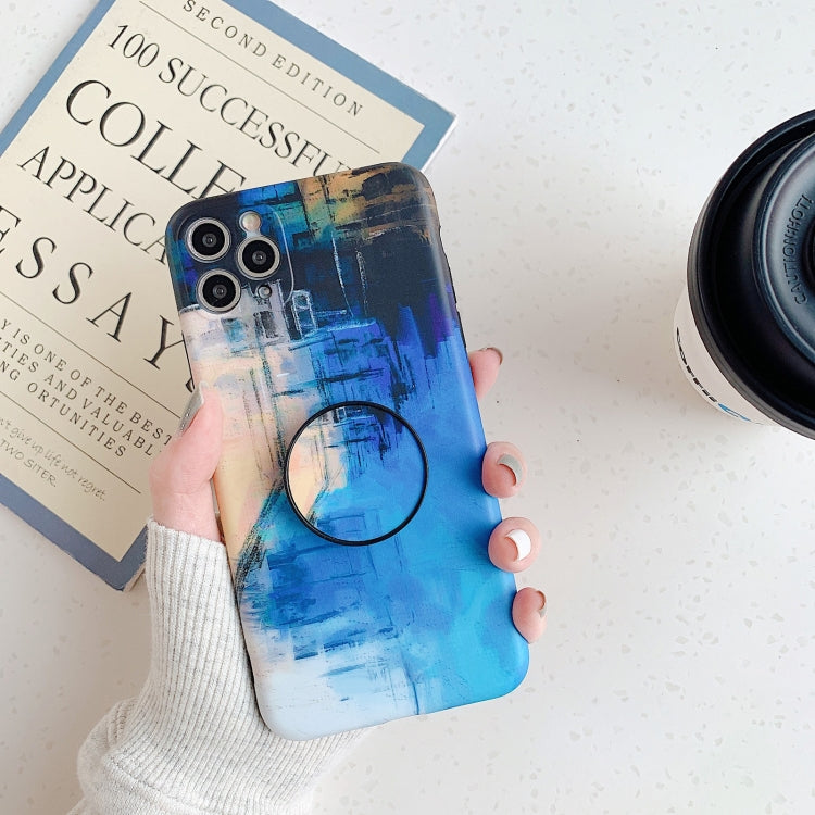 For iPhone 13 Pro Max Bright Series Precision Hole Shockproof Protective Case with Holder