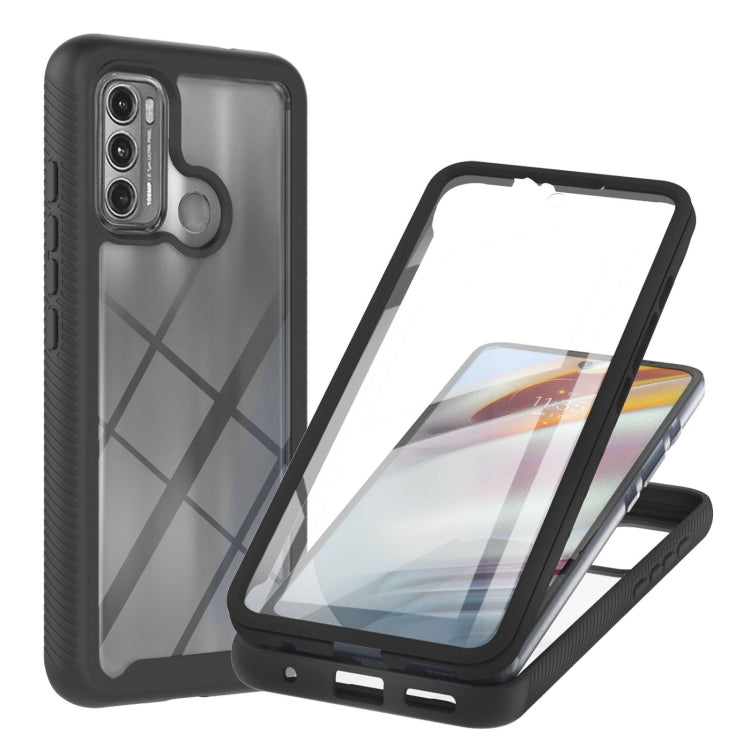 For Motorola Moto G60 Starry Sky Solid Color Series Shockproof PC + TPU Protective Case with PET Film