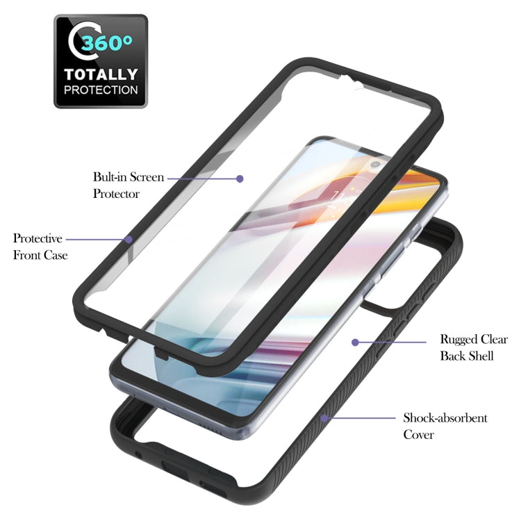 For Motorola Moto G60 Starry Sky Solid Color Series Shockproof PC + TPU Protective Case with PET Film